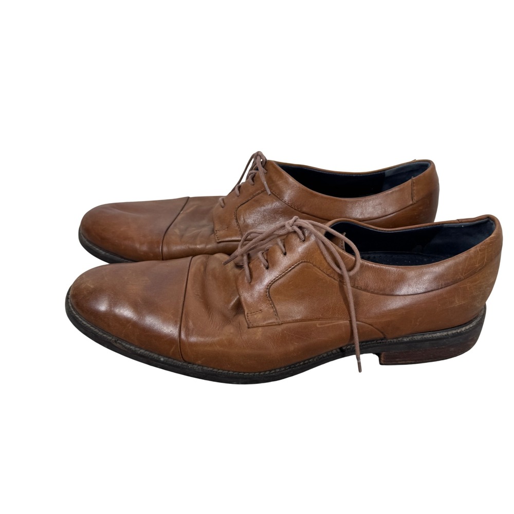 Cole Haan Grand.OS Mens British Tan Leather Cap Toe Oxford Shoes Size 13 M